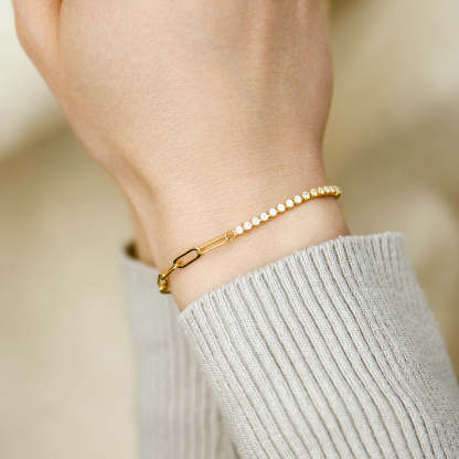 Paperclip Tennis Bracelet