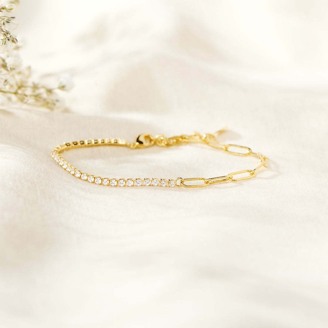 Paperclip Tennis Bracelet