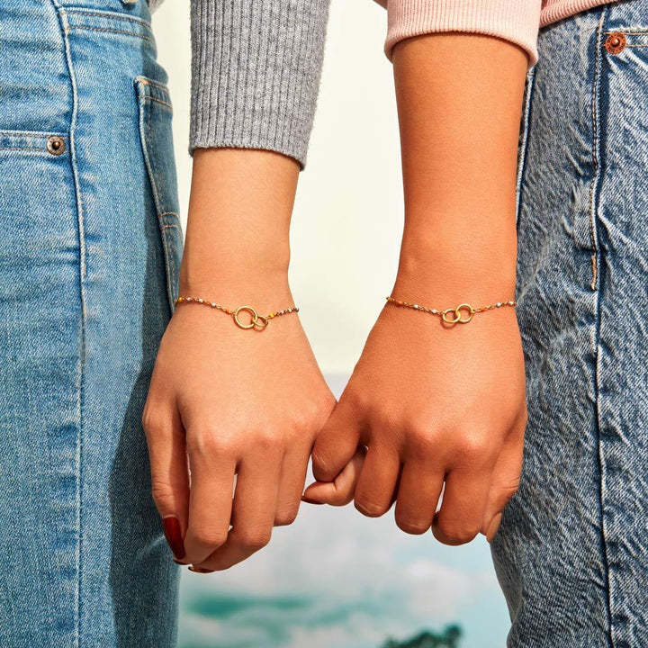 Unbreakable Friendship Double Circle Link Bracelet