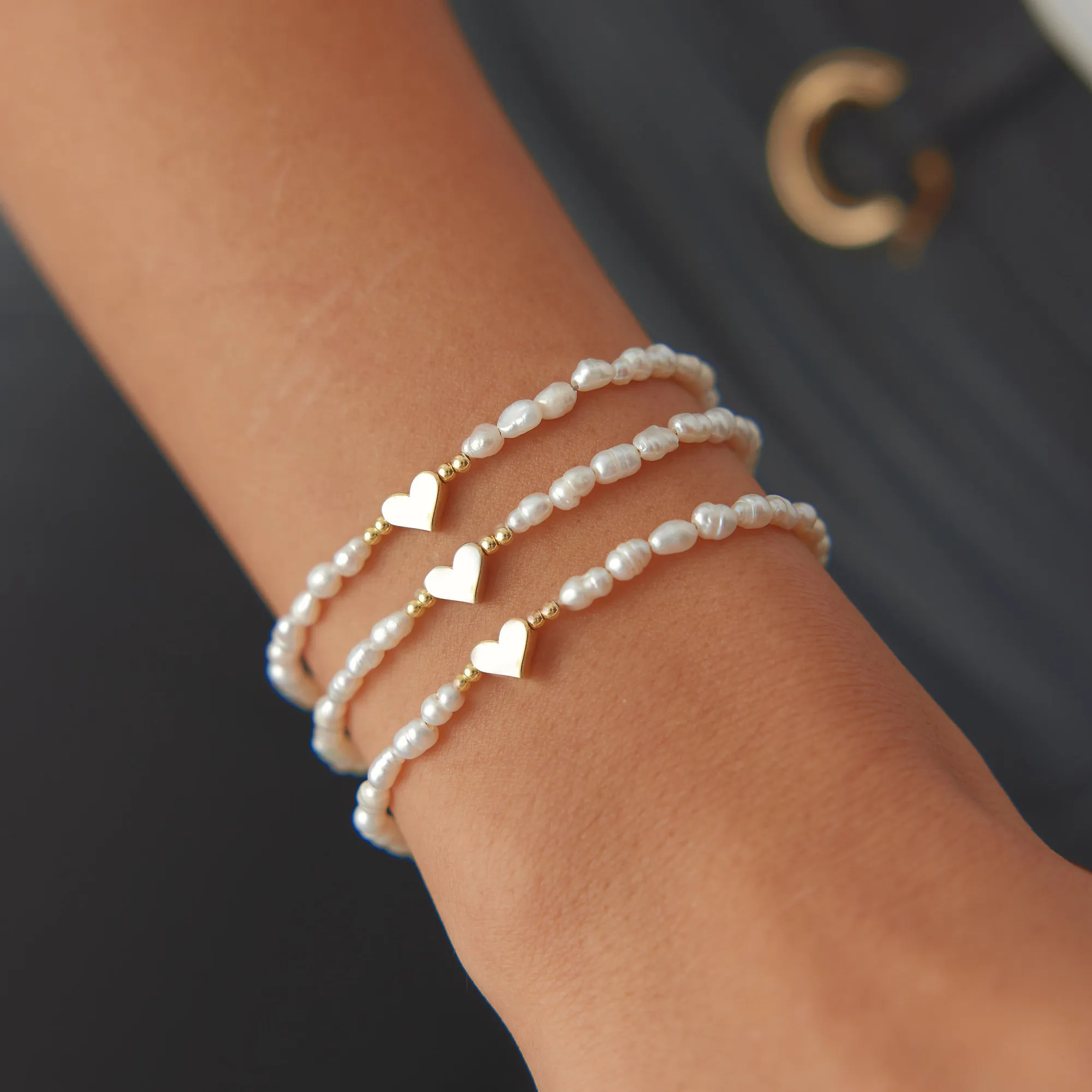 Self Love Pearl Heart Bracelet