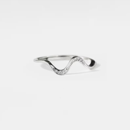 Happiness Comes In Wave Wave Ring
