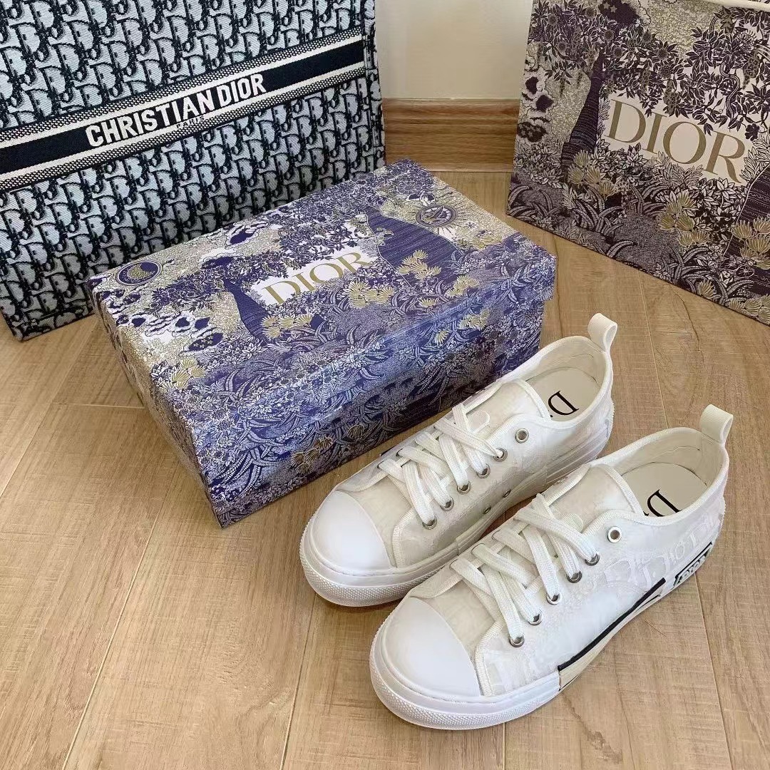 B23 Low-Top Sneaker White Oblique Canvas