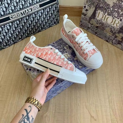 B23 Low-Top Sneaker Orange Oblique Canvas