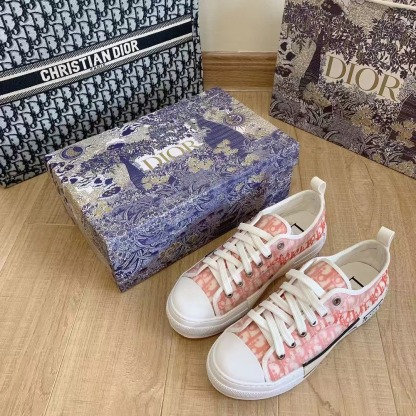 B23 Low-Top Sneaker Orange Oblique Canvas