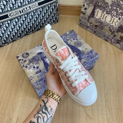 B23 Low-Top Sneaker Orange Oblique Canvas