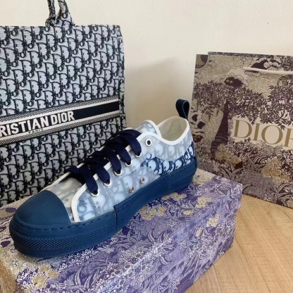 B23 Low-Top Sneaker Blue Oblique Canvas