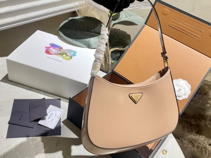 Cleo brushed leather shoulder bag