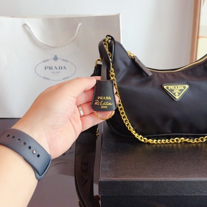 Re-Edition 2005 Re-Nylon and Saffiano leather bag