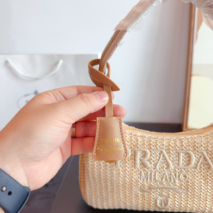 Yarn Raffia Effect Crochet Mini Re-Edition Shoulder Bag