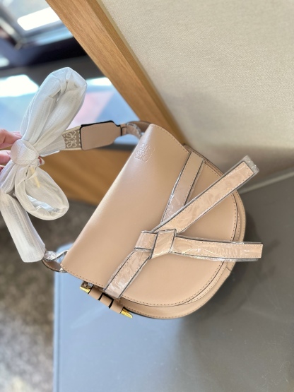 Gate Dual bag in soft calfskin and jacquard