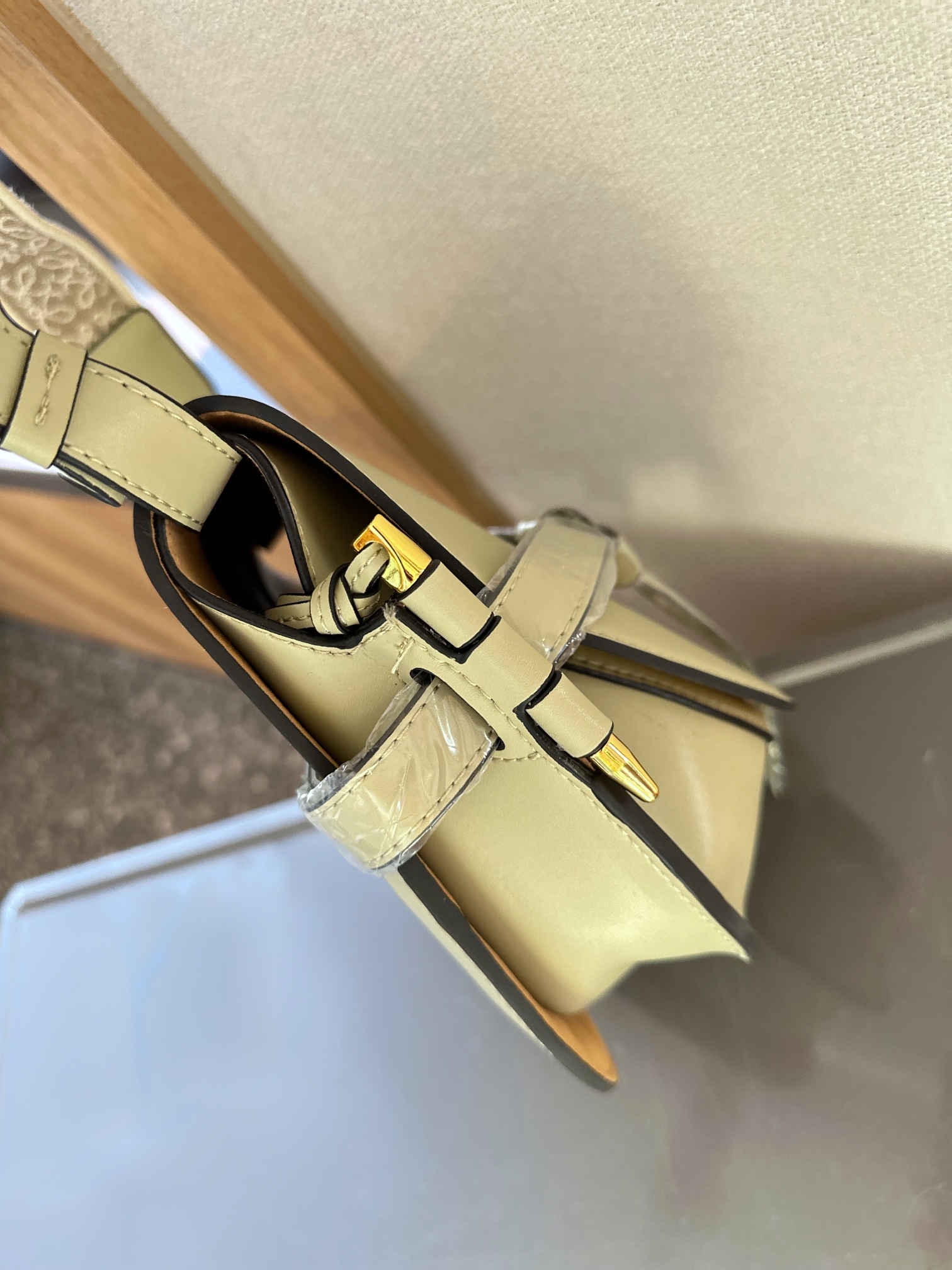 Gate Dual bag in soft calfskin and jacquard