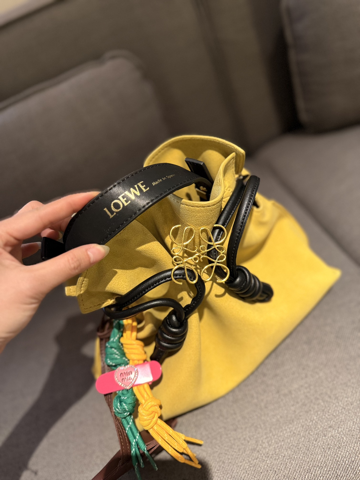 Flamenco clutch in nappa calfskin