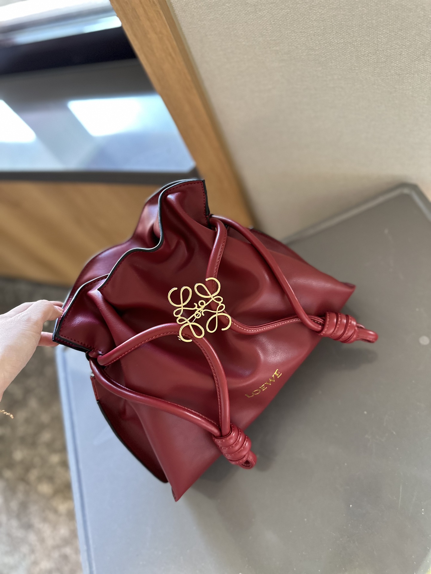 Flamenco clutch in nappa calfskin