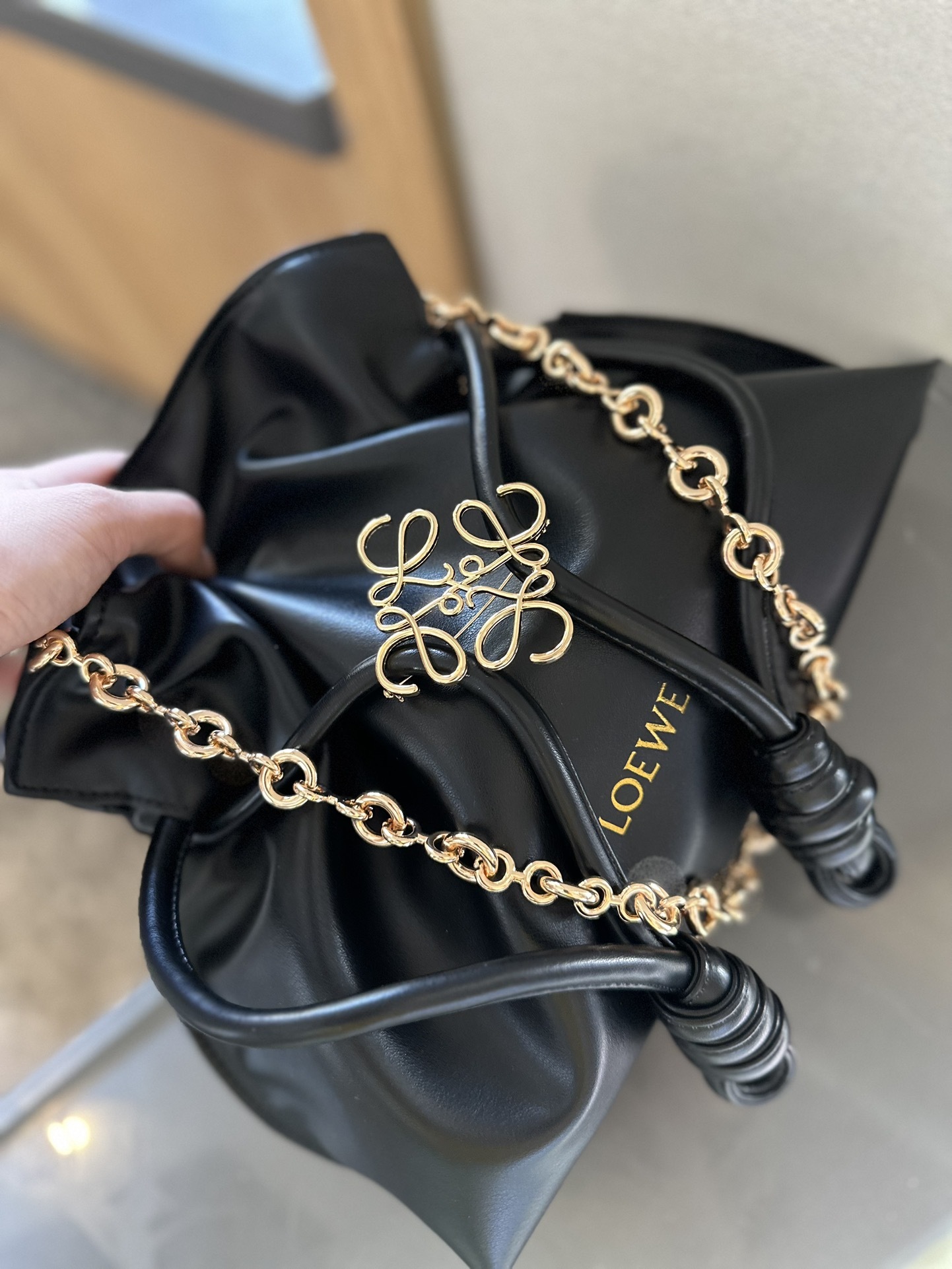 Flamenco purse in mellow nappa lambskin