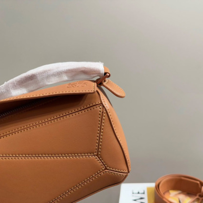 Puzzle bag in soft grained calfskin