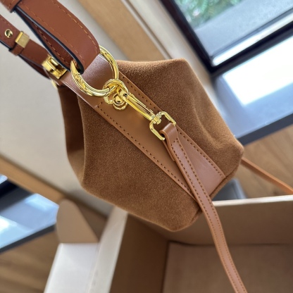 Cubi Anagram Jacquard & Calfskin Shoulder Bag