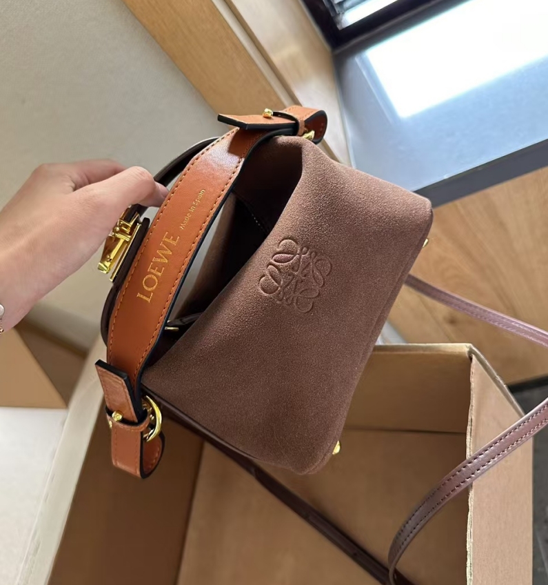 Cubi Anagram Jacquard & Calfskin Shoulder Bag