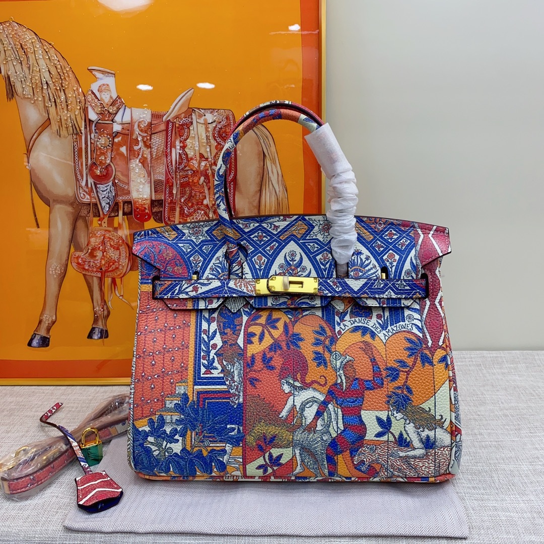 Exclusive Custom Hand-Painted Birkin 30 Bag