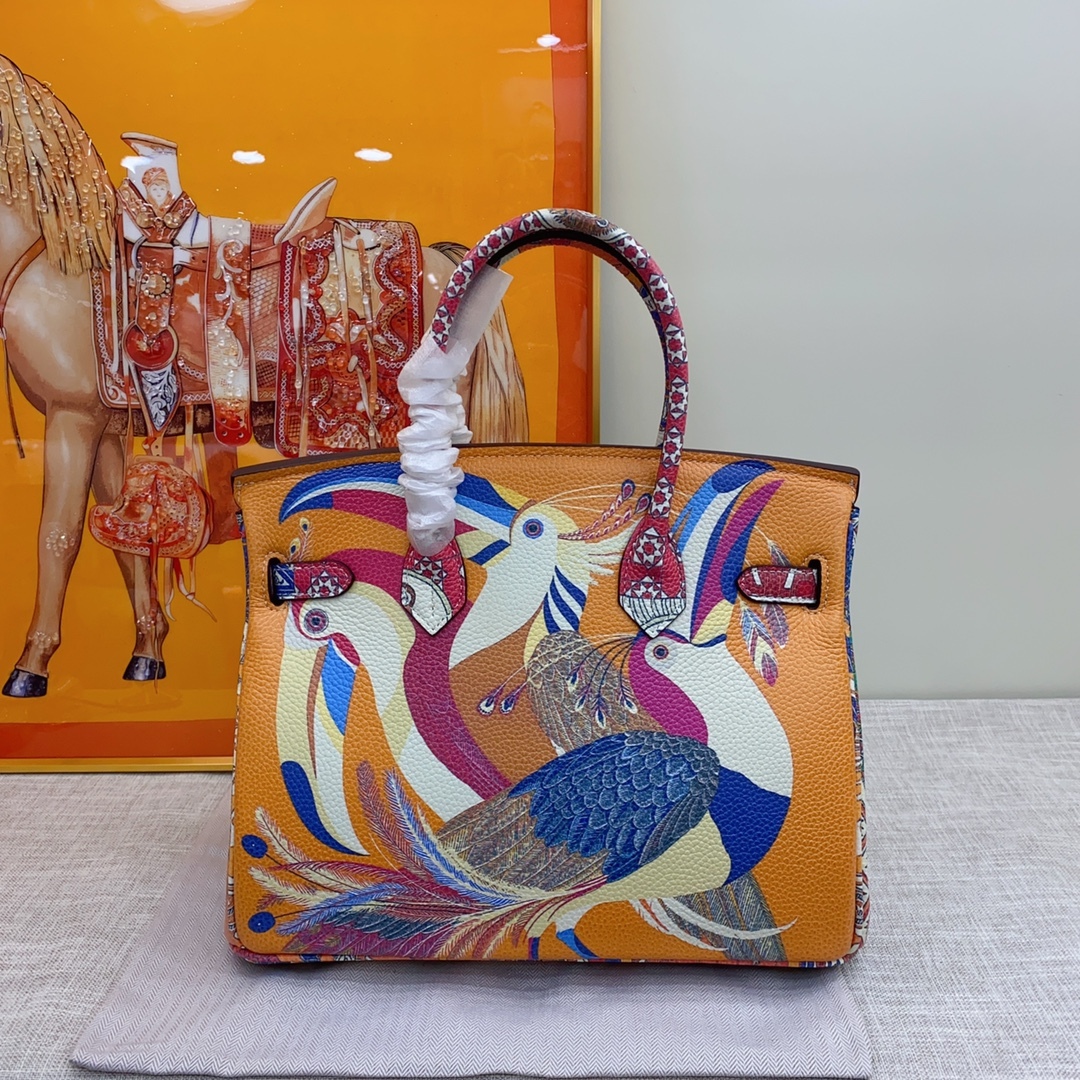 Exclusive Custom Hand-Painted Birkin 30 Bag