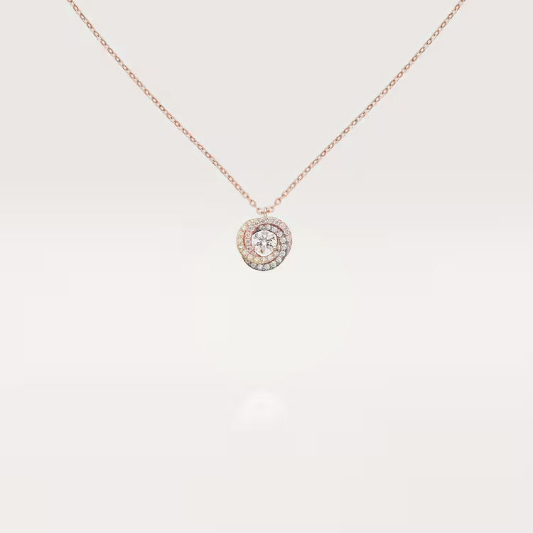 Trinity pendant, 1 diamond, paved