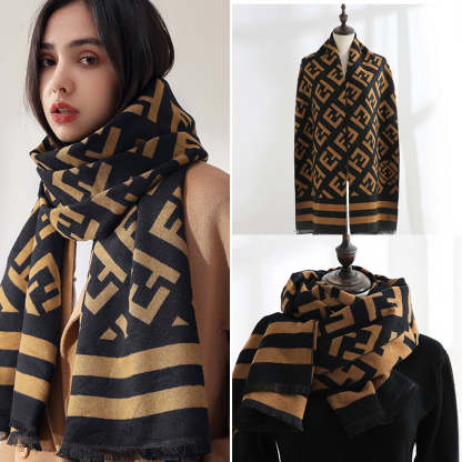 Double-sided cashmere scarf fd printing scarf