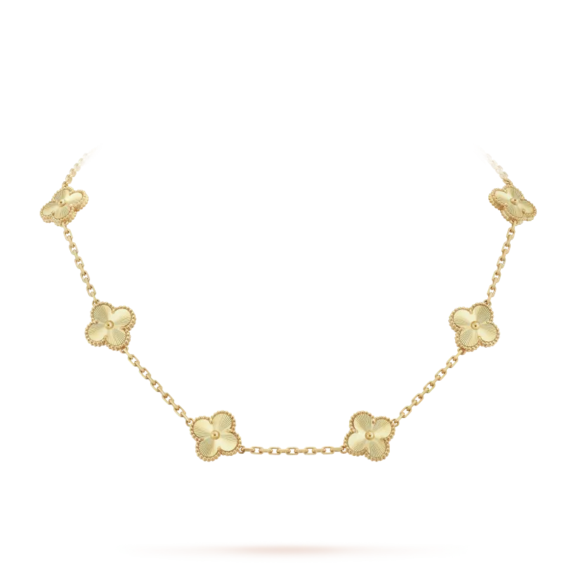 Vintage Alhambra 3‑Piece Set – Necklace, Bracelet & Earrings