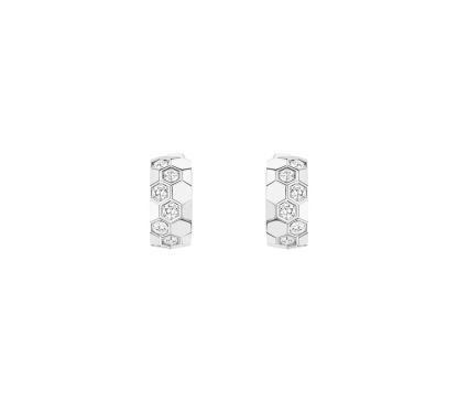 Bee de Chathtumet hoop earrings White gold, diamonds