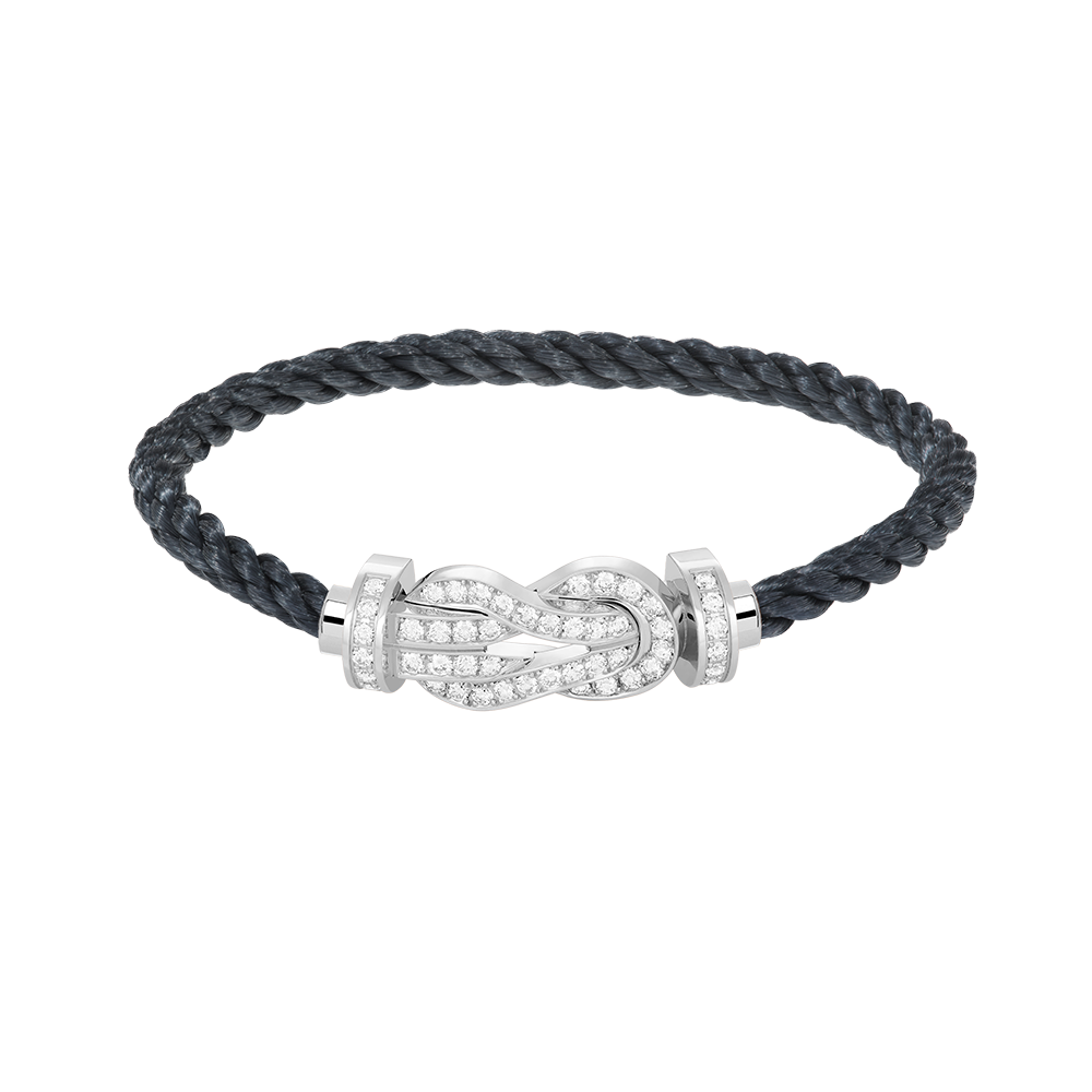 CHANCE INFINIE BRACELET 18K WHITE GOLD AND DIAMONDS LARGE MODEL