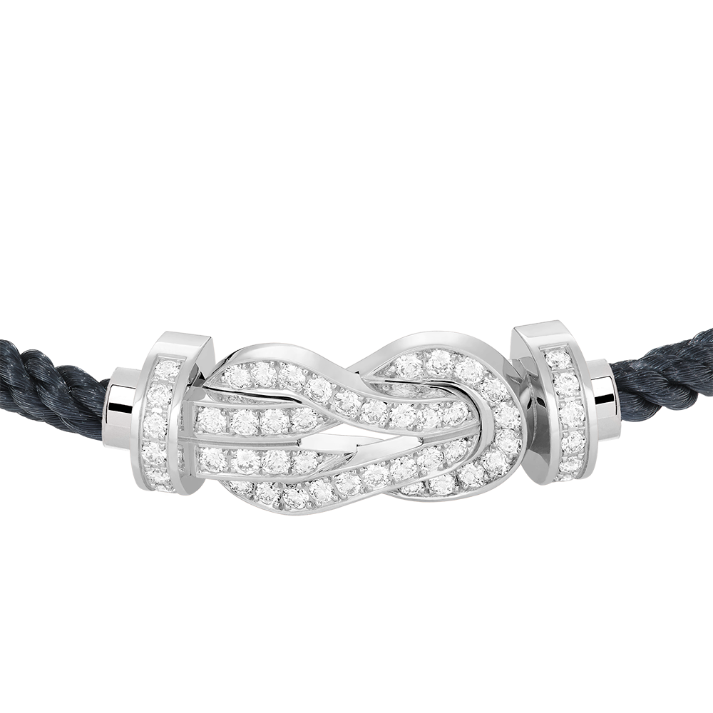 CHANCE INFINIE BRACELET 18K WHITE GOLD AND DIAMONDS LARGE MODEL
