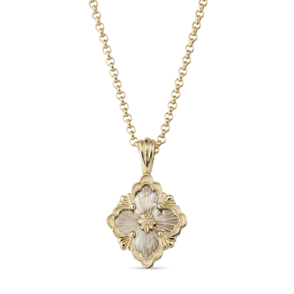 OPERA TULLE YELLOW GOLD PENDANT WITH MOTHER OF PEARL