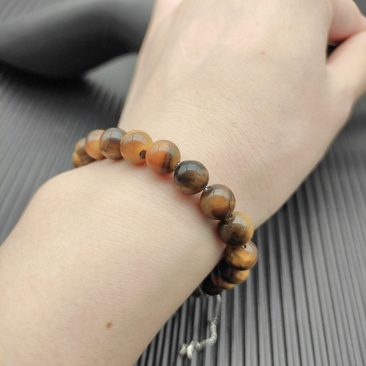 8MM Stretch Rock Crystal Bracelet