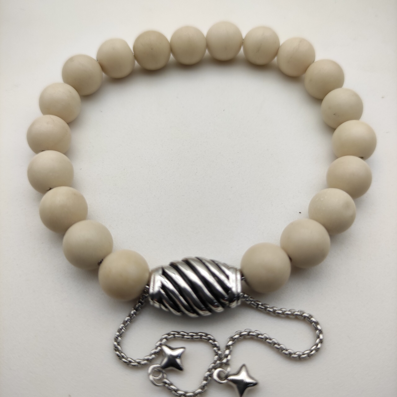 8MM Stretch Rock Crystal Bracelet