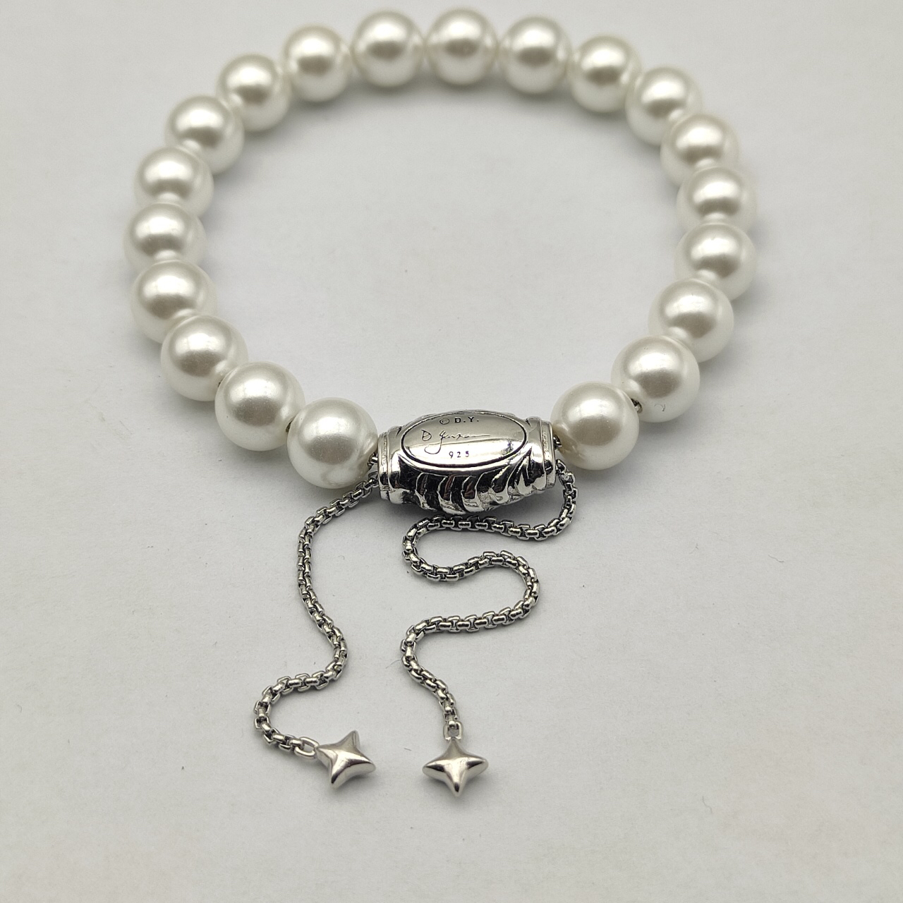 8MM Stretch Rock Crystal Bracelet