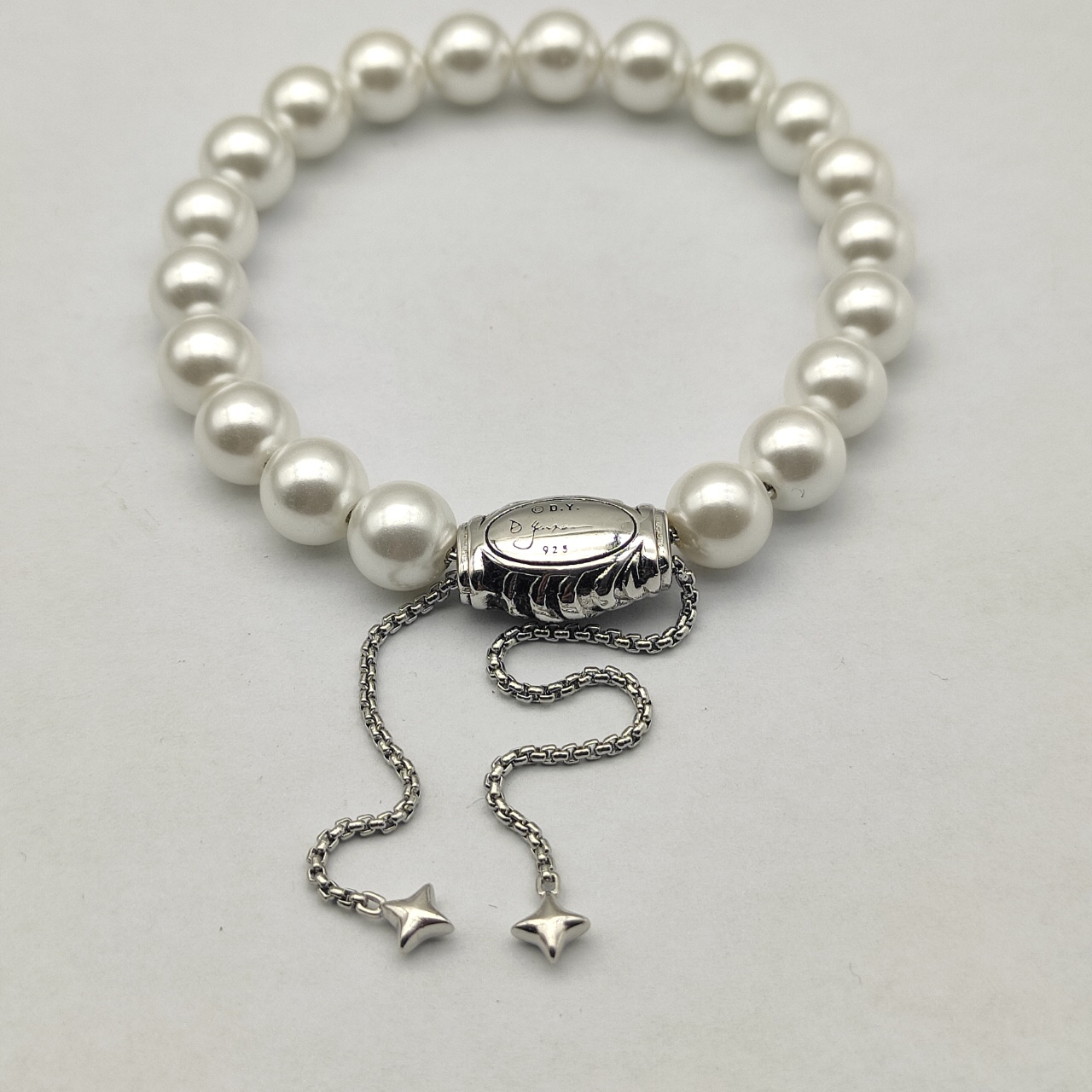 8MM Stretch Rock Crystal Bracelet