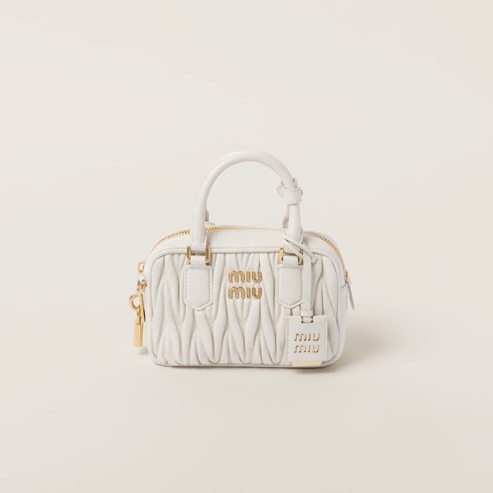 Arcadie matelassé nappa leather bag