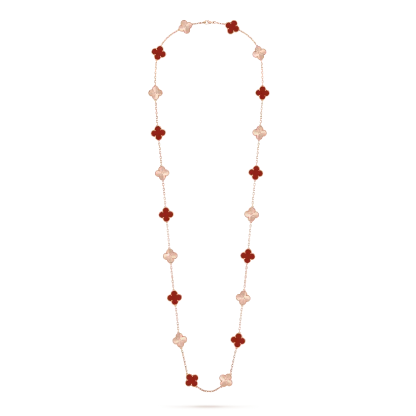 Vintage Alhambra long necklace, 20 motifs