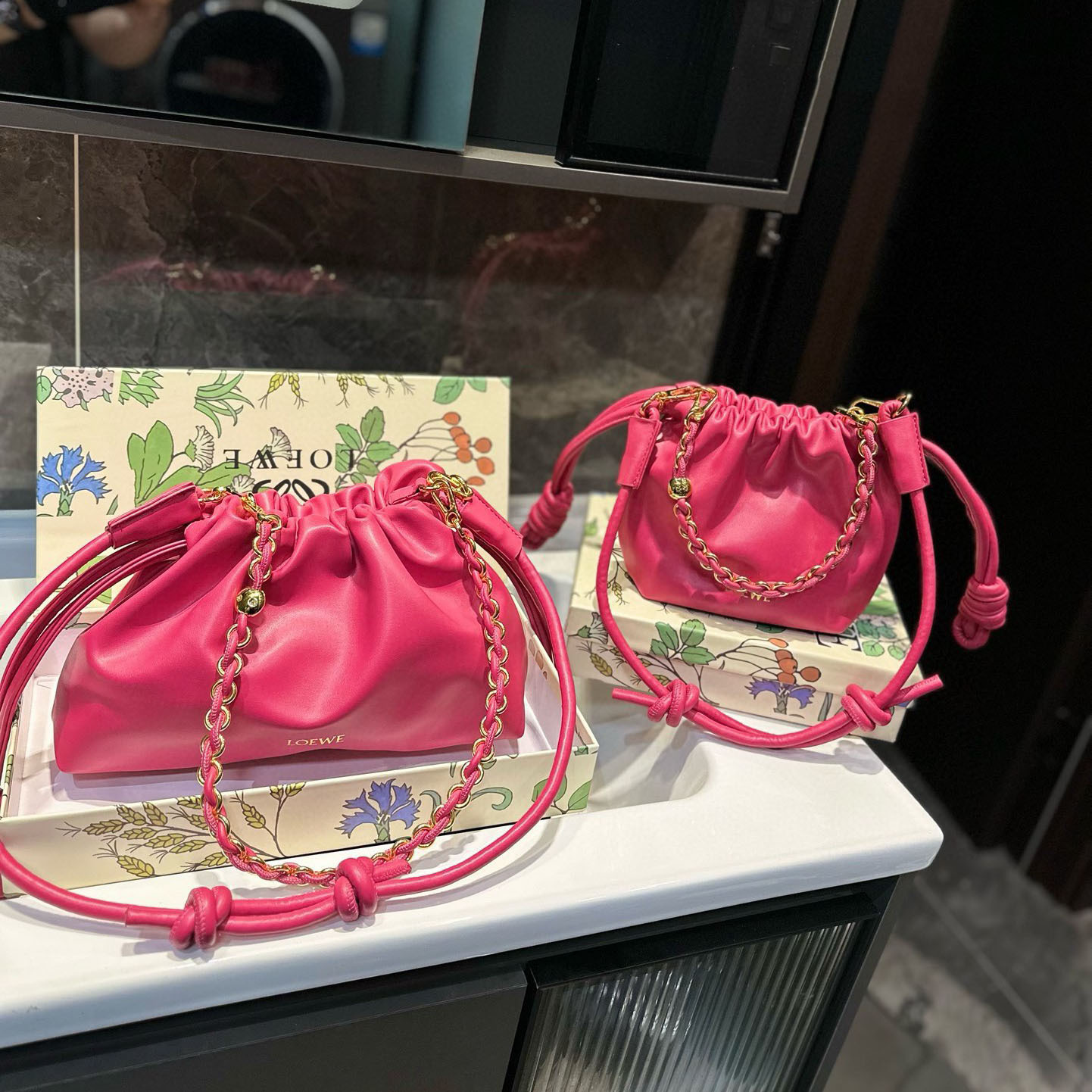 Flamenco purse in mellow nappa lambskin