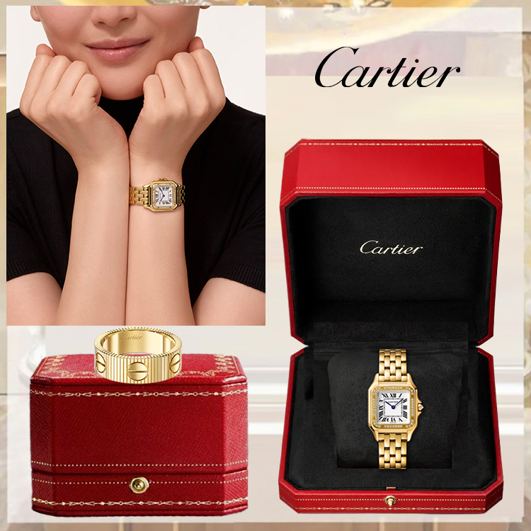 PANTHERE DE WATCH MEDIUN MODEL & LOVE RING