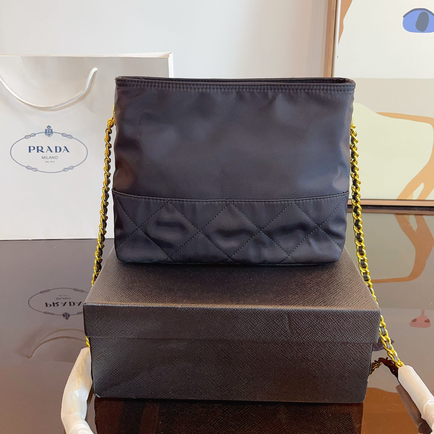 *Re-Edition 1995 Chaîne Re-Nylon tote bag