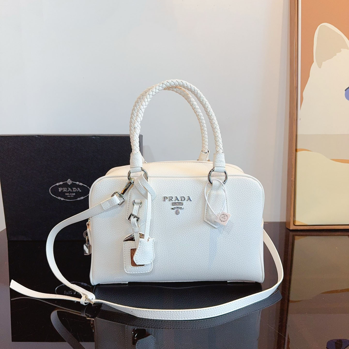 Re-Edition 1995 brushed-leather mini handbag