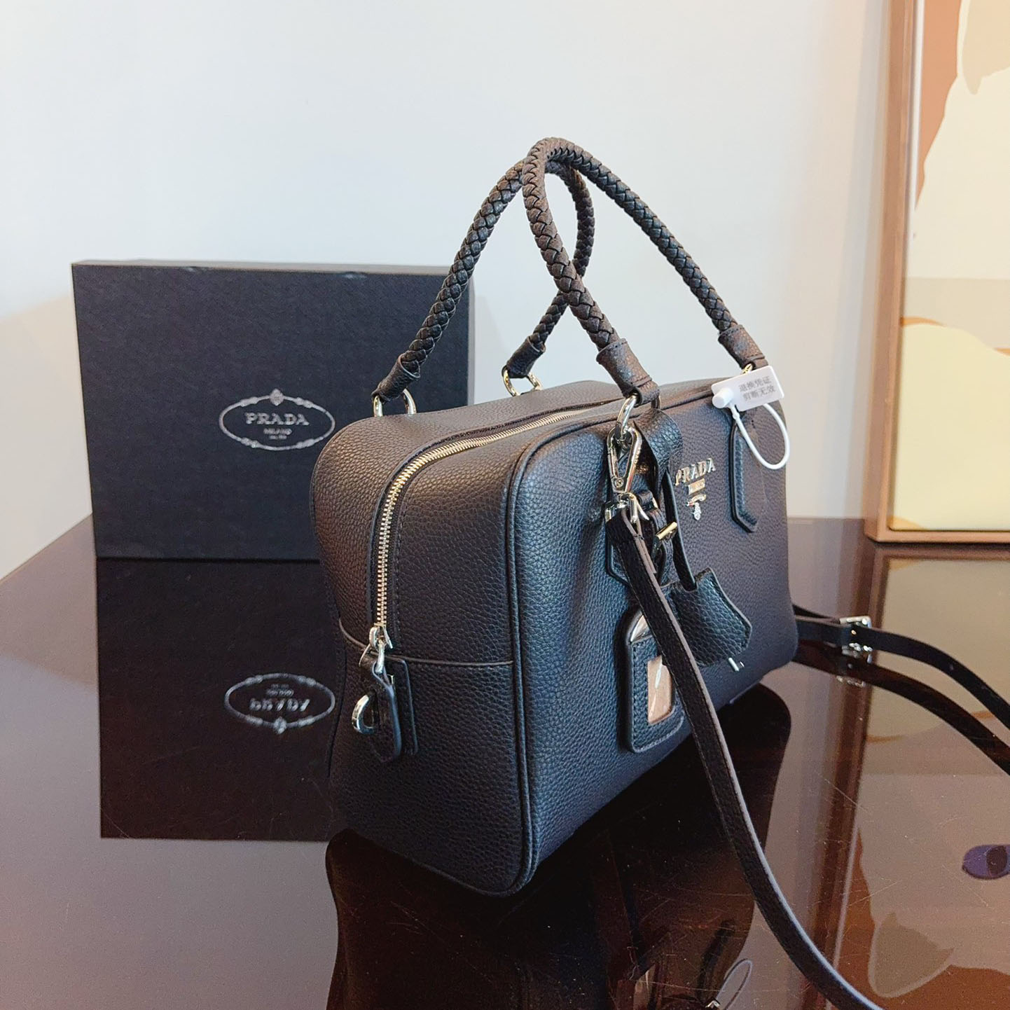 Re-Edition 1995 brushed-leather mini handbag