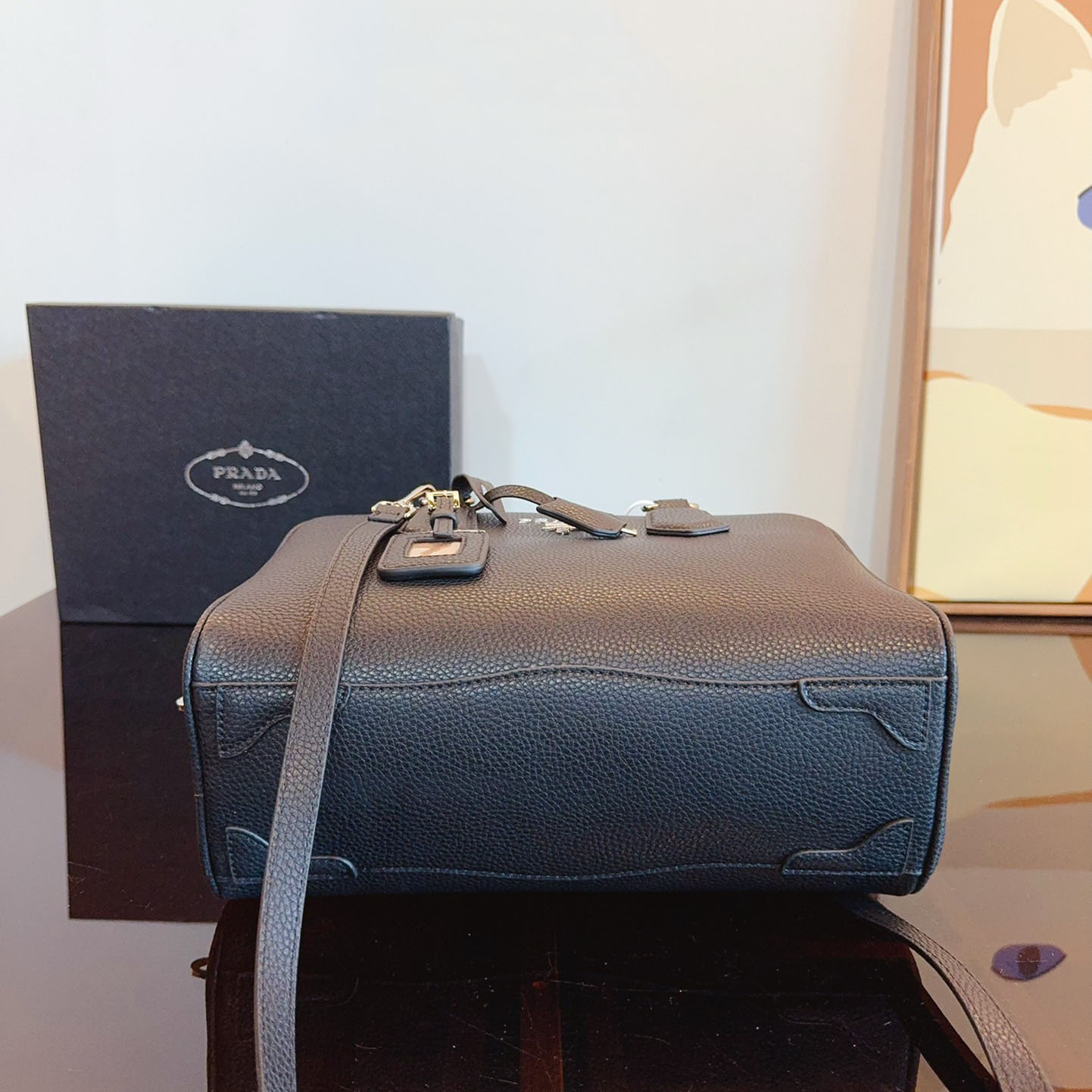 Re-Edition 1995 brushed-leather mini handbag