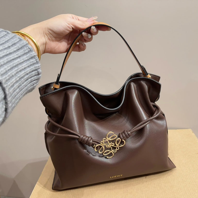 Flamenco clutch in nappa calfskin