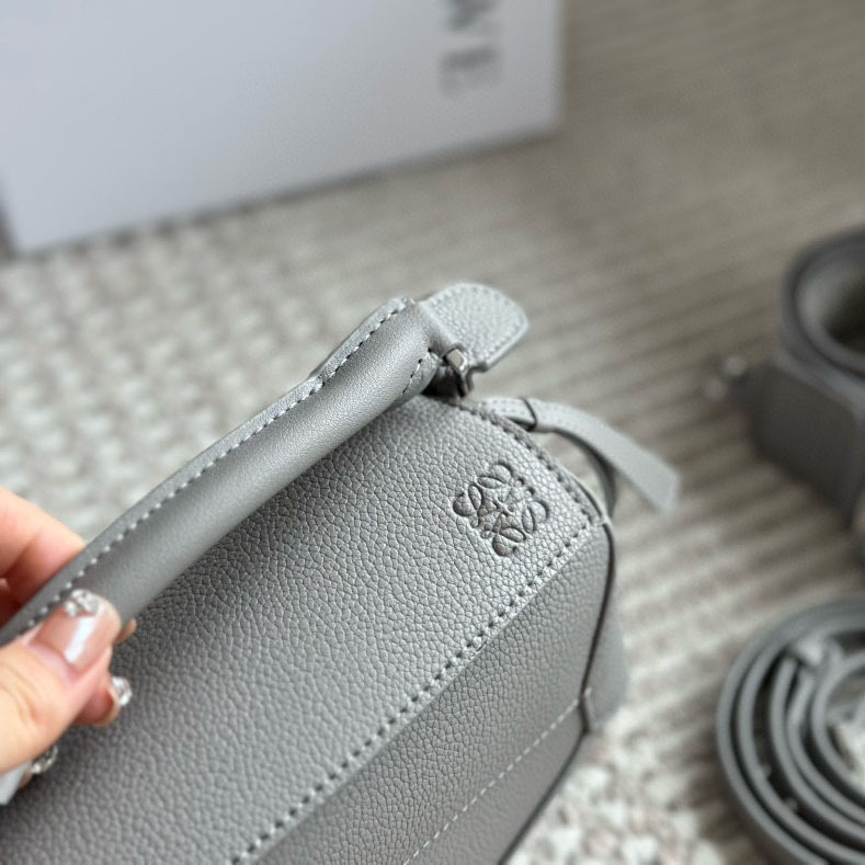 Puzzle bag in soft grained calfskin