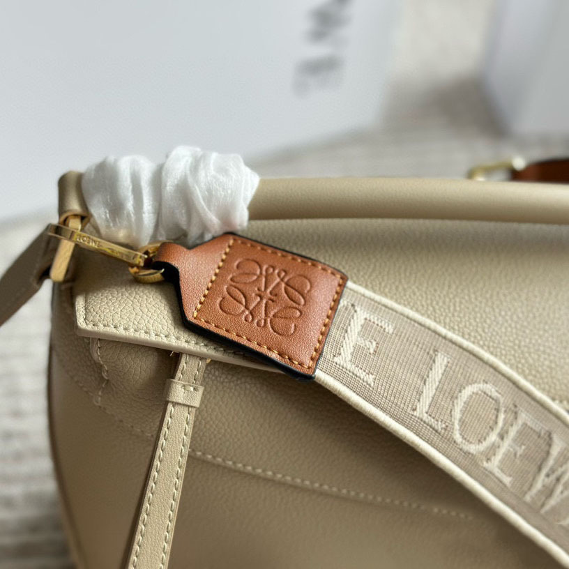 Puzzle bag in soft grained calfskin