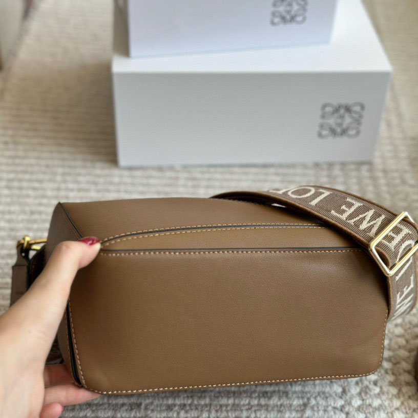 Puzzle bag in soft grained calfskin