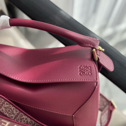 Puzzle bag in soft grained calfskin