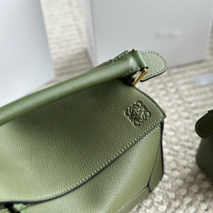 Puzzle bag in soft grained calfskin