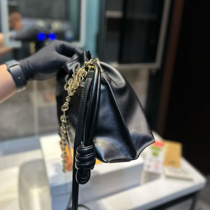 Flamenco clutch in nappa calfskin