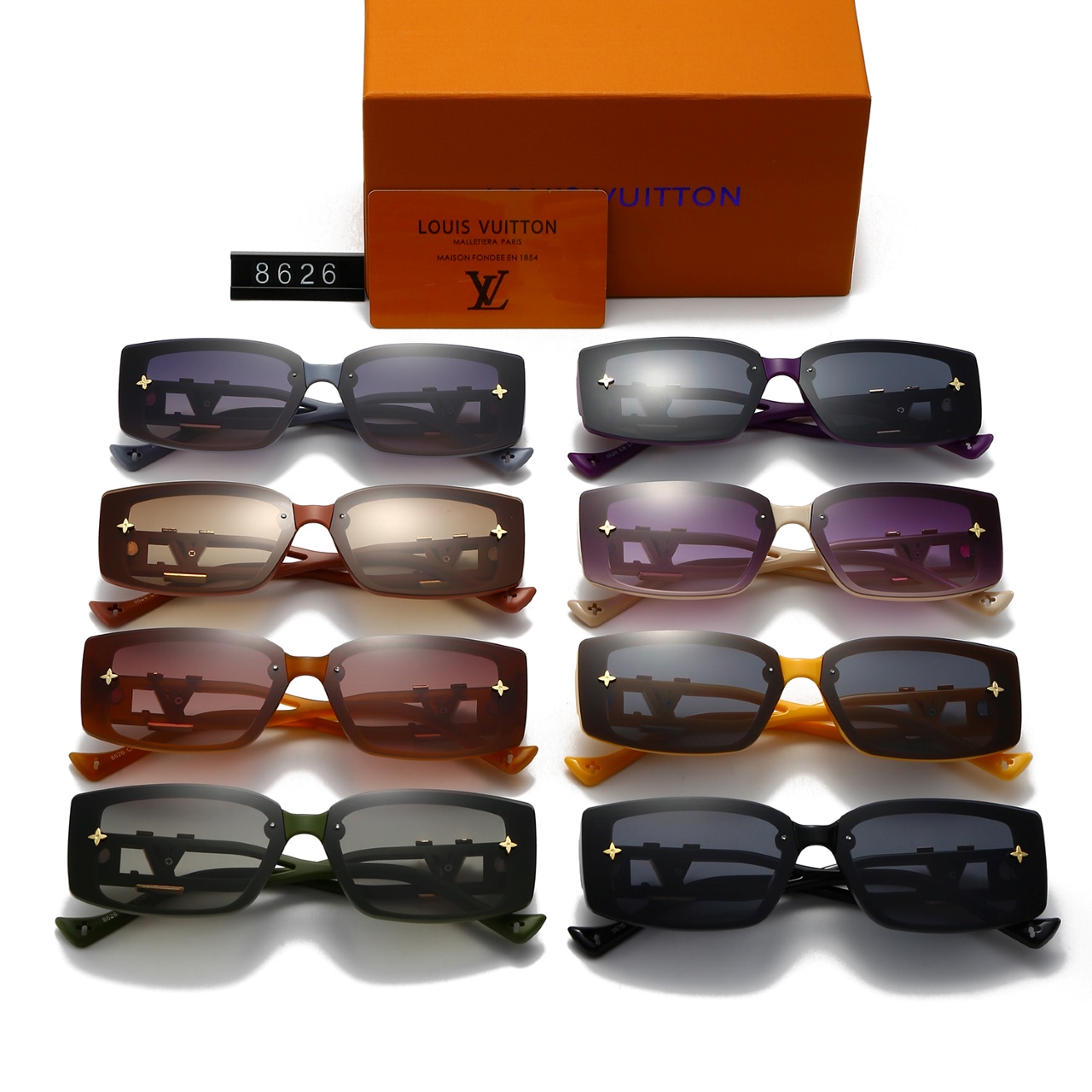 8-color fashionable LthtV sunglasses